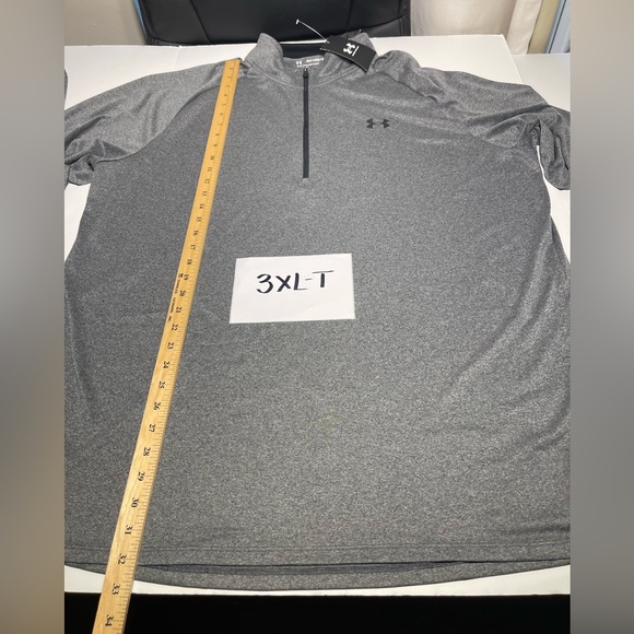 Under Armour Men's UA Tech Half-Zip Pullover Sweatshirt Gray Big & Tall - Picture 7 of 9